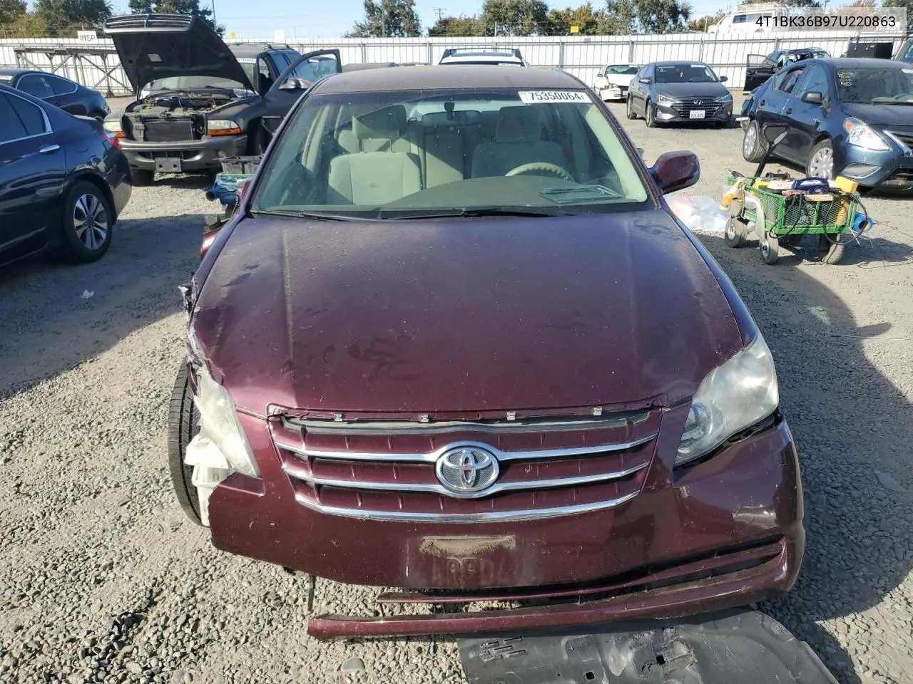 2007 Toyota Avalon Xl VIN: 4T1BK36B97U220863 Lot: 75350064