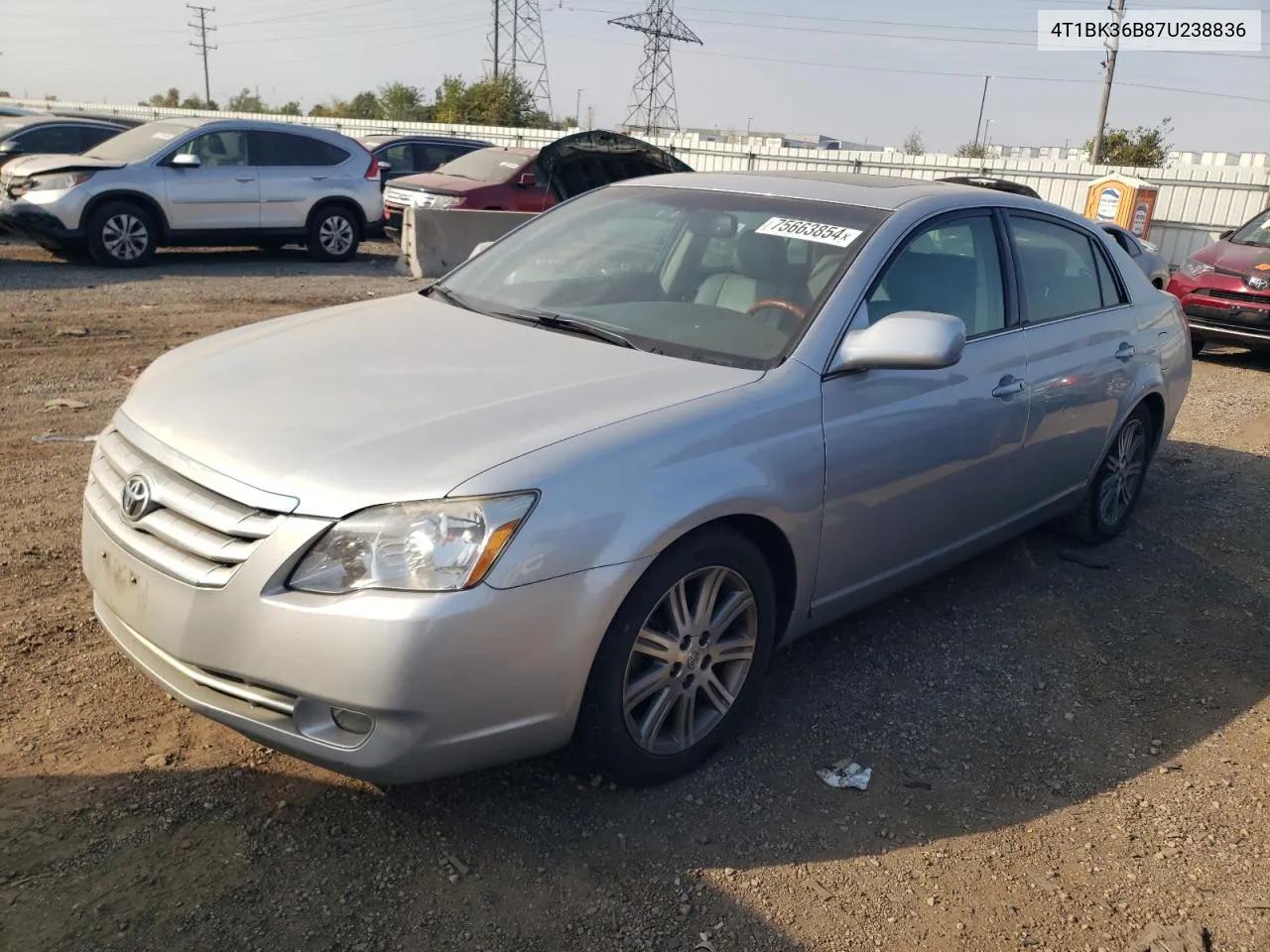 2007 Toyota Avalon Xl VIN: 4T1BK36B87U238836 Lot: 75663854