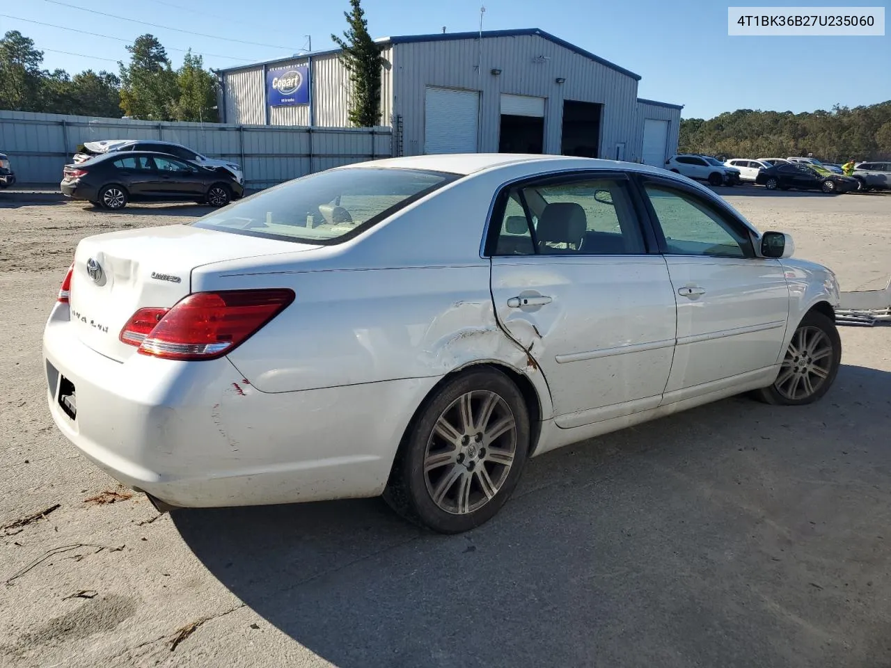 2007 Toyota Avalon Xl VIN: 4T1BK36B27U235060 Lot: 75698094