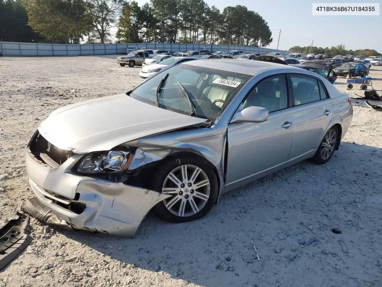 2007 Toyota Avalon Xl VIN: 4T1BK36B67U184355 Lot: 75829204