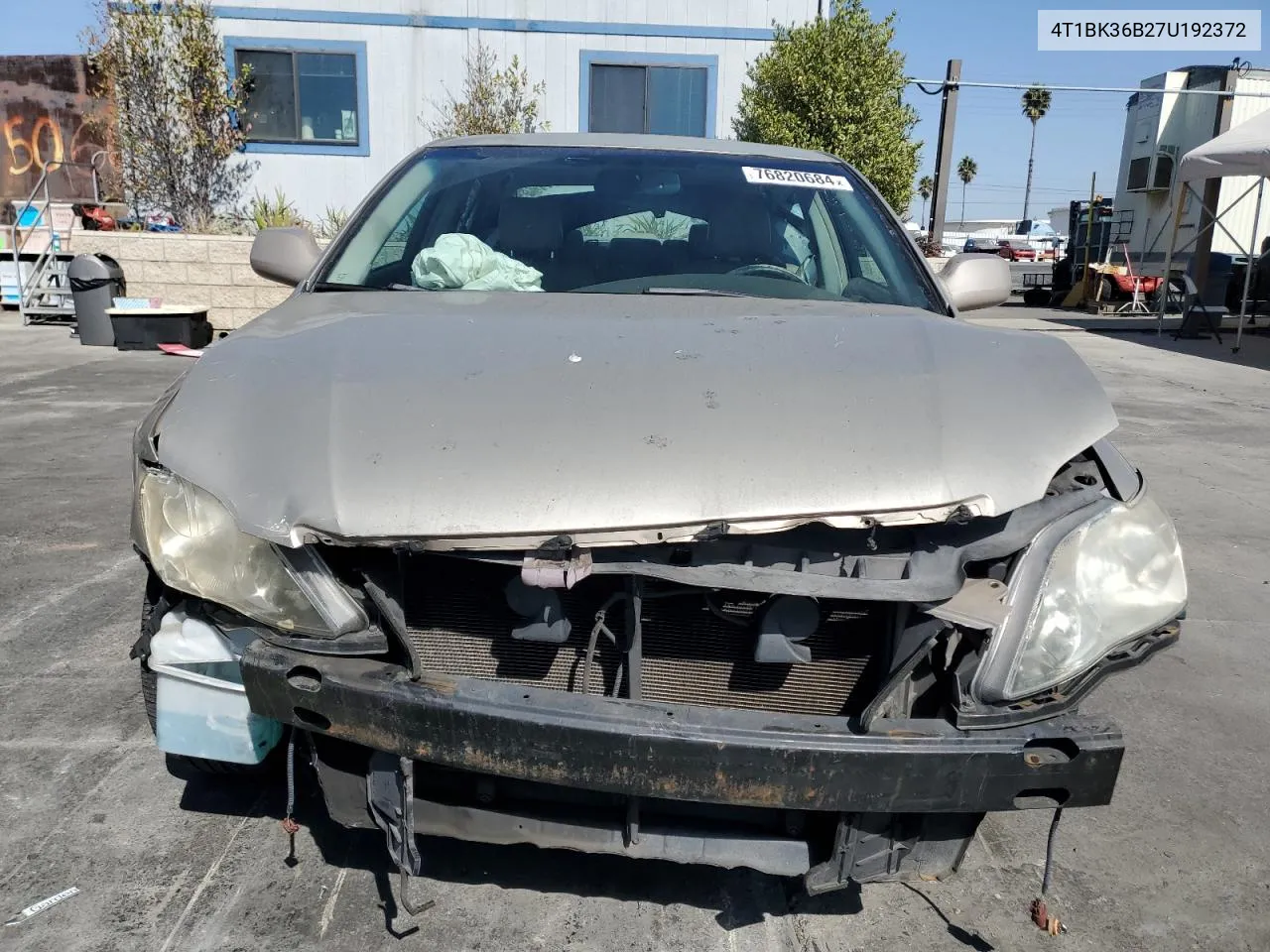 2007 Toyota Avalon Xl VIN: 4T1BK36B27U192372 Lot: 76820684