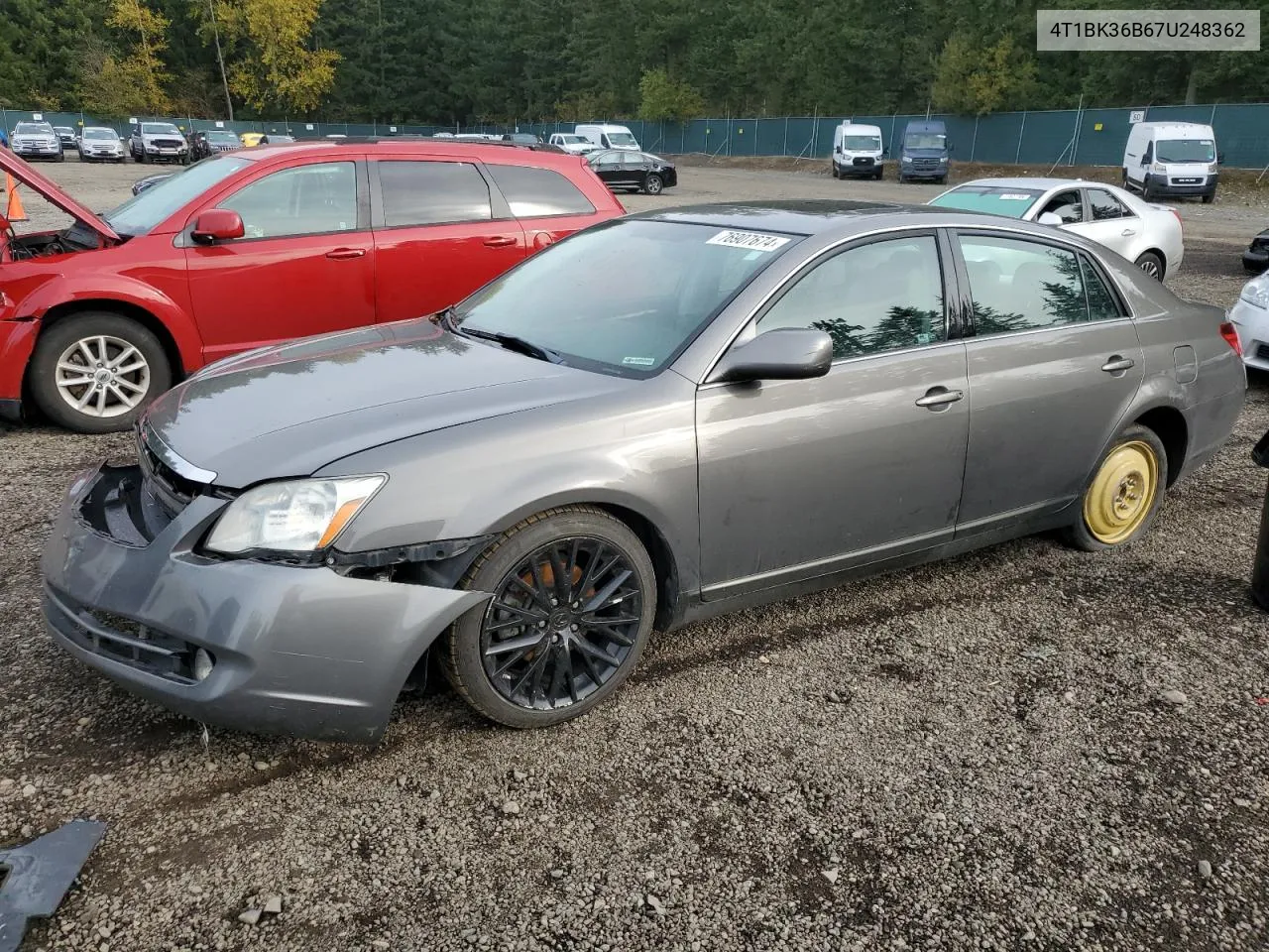 2007 Toyota Avalon Xl VIN: 4T1BK36B67U248362 Lot: 76907674