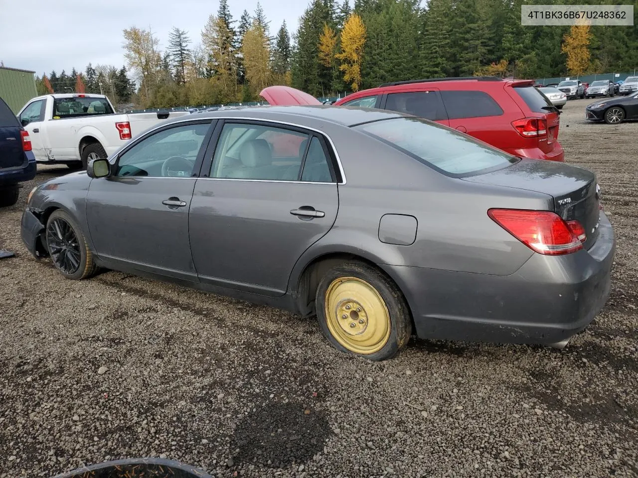 2007 Toyota Avalon Xl VIN: 4T1BK36B67U248362 Lot: 76907674