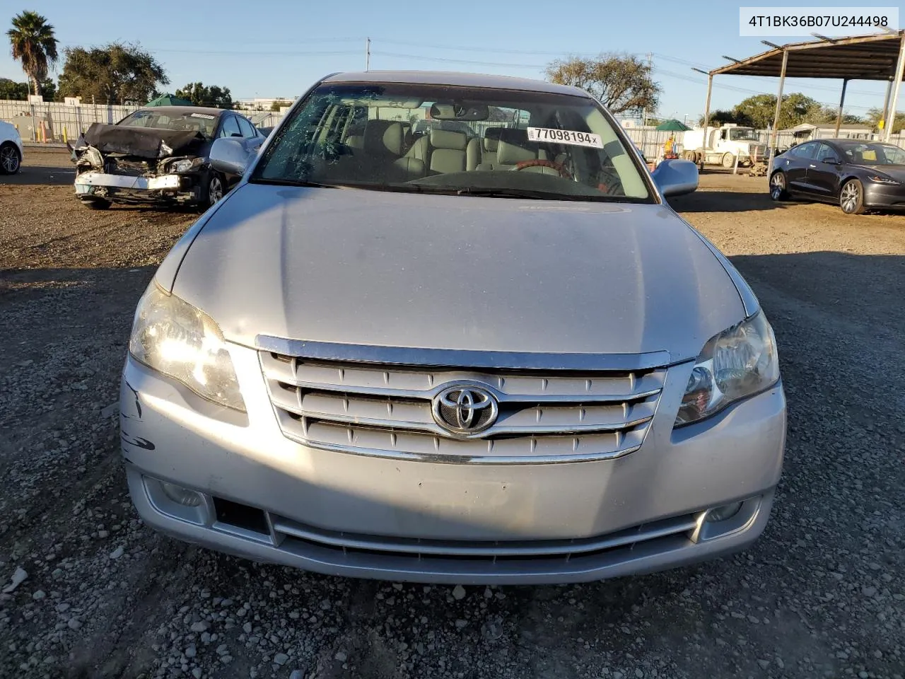 2007 Toyota Avalon Xl VIN: 4T1BK36B07U244498 Lot: 77098194