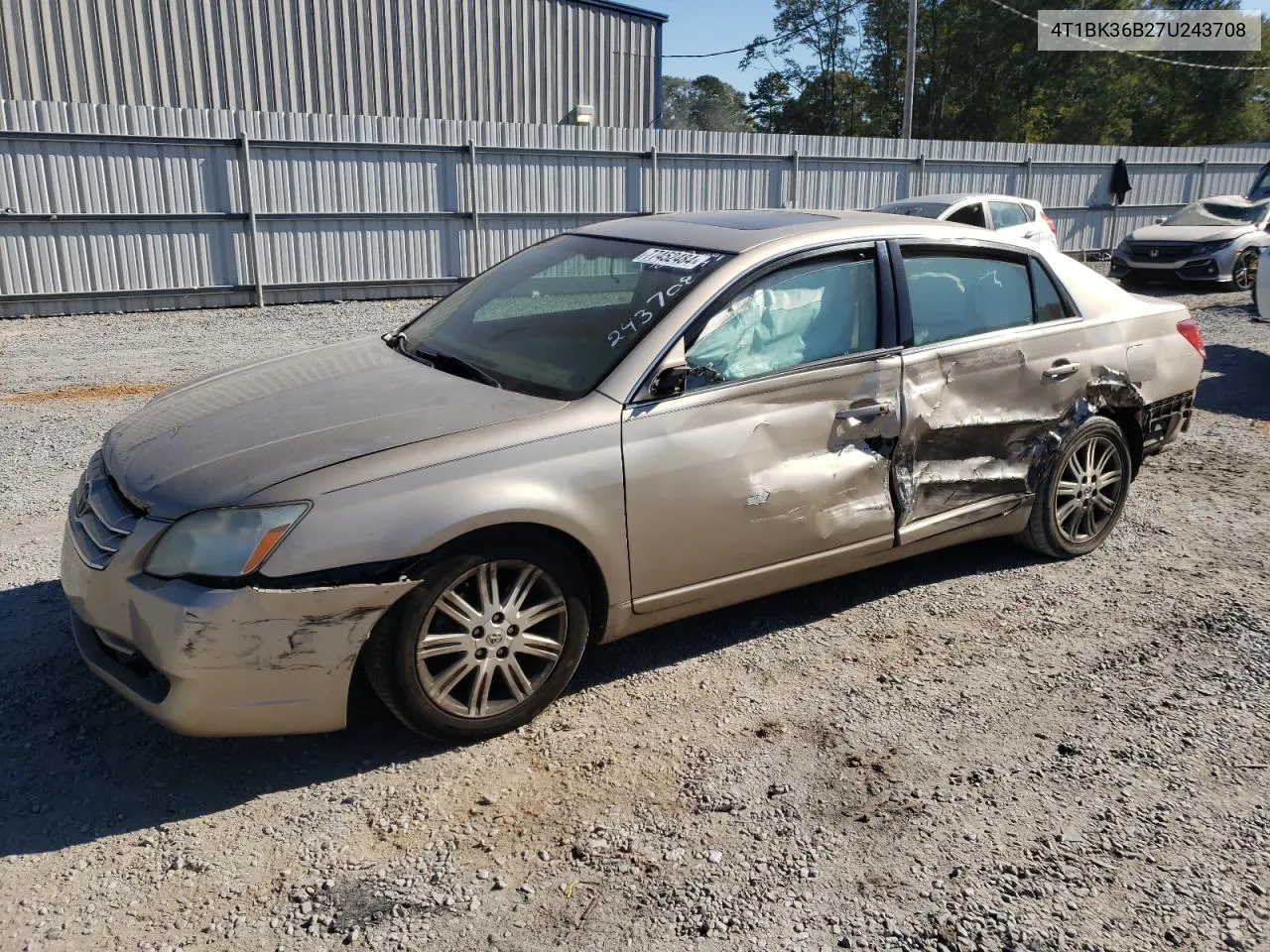 2007 Toyota Avalon Xl VIN: 4T1BK36B27U243708 Lot: 77452484