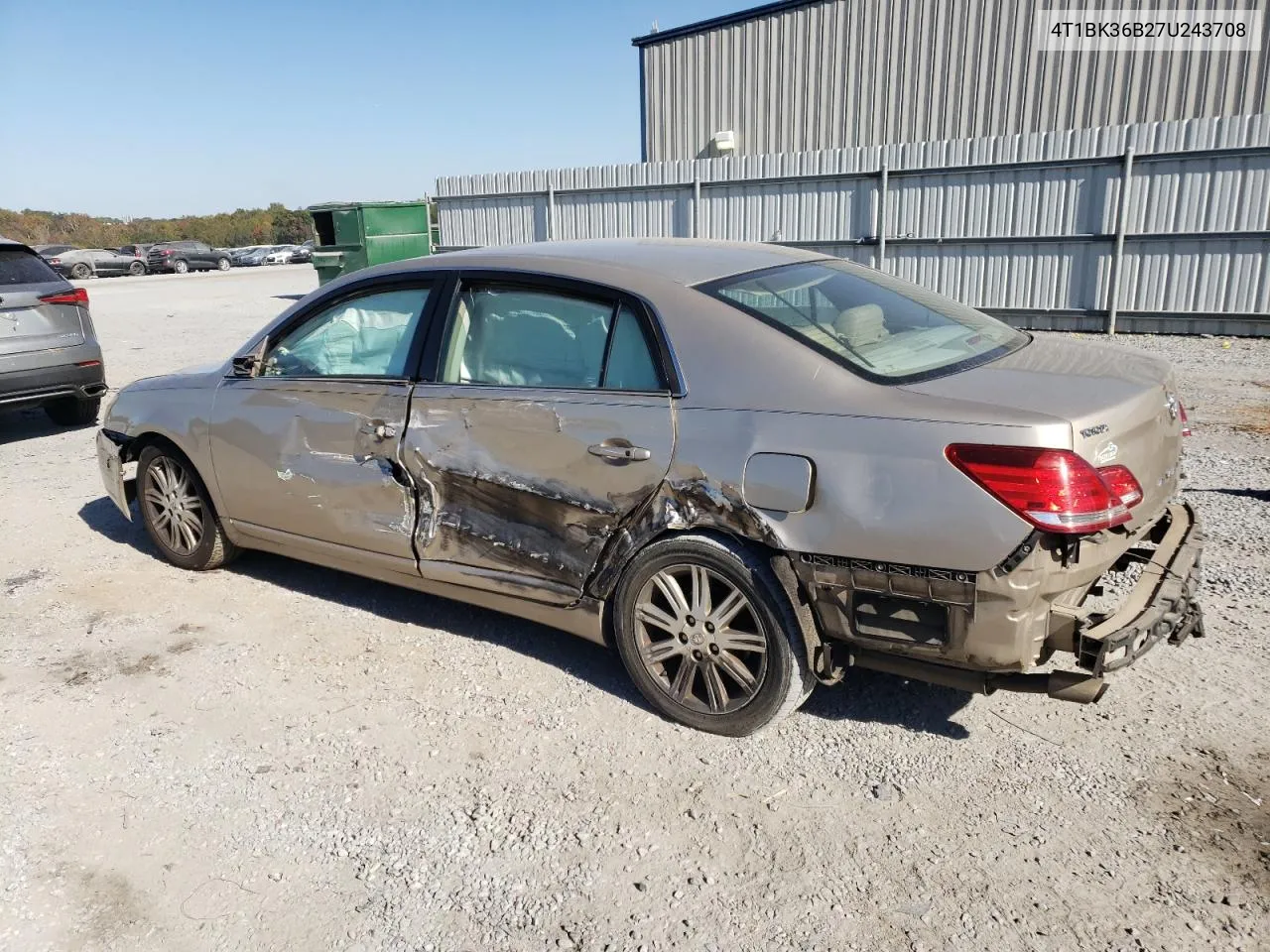 2007 Toyota Avalon Xl VIN: 4T1BK36B27U243708 Lot: 77452484