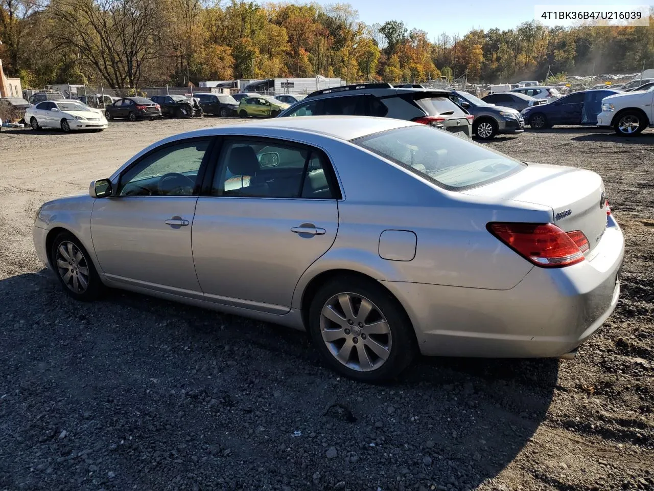 2007 Toyota Avalon Xl VIN: 4T1BK36B47U216039 Lot: 77529334