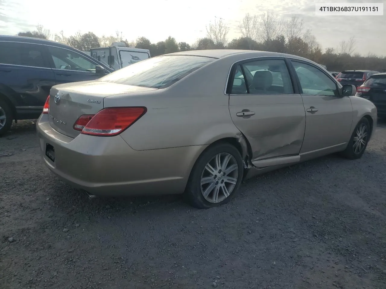 2007 Toyota Avalon Xl VIN: 4T1BK36B37U191151 Lot: 77767064