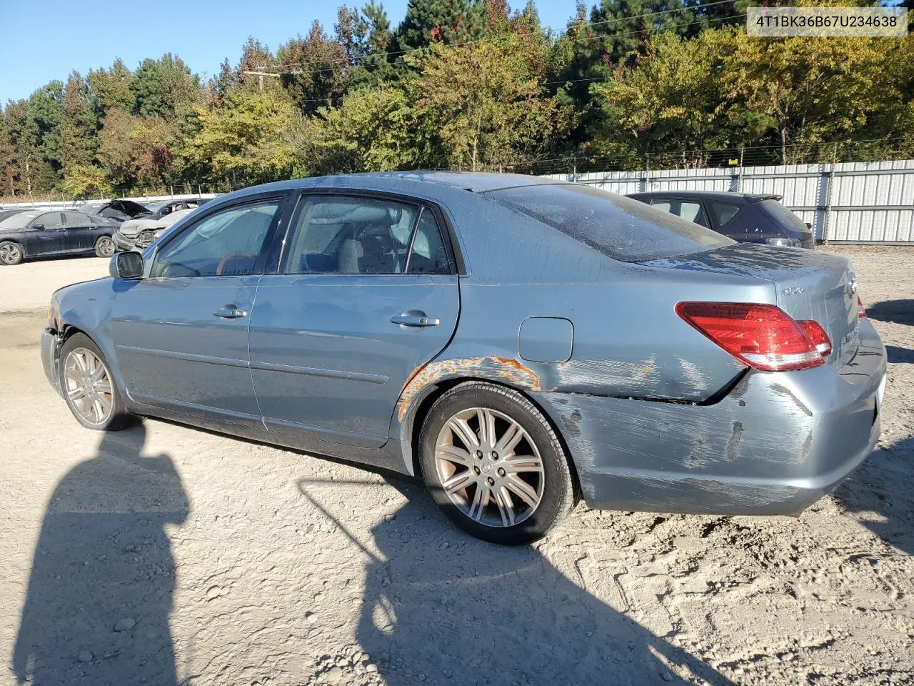 2007 Toyota Avalon Xl VIN: 4T1BK36B67U234638 Lot: 77881894