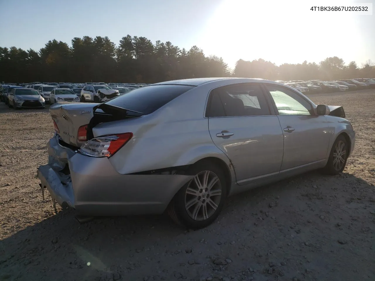 2007 Toyota Avalon Xl VIN: 4T1BK36B67U202532 Lot: 78469254