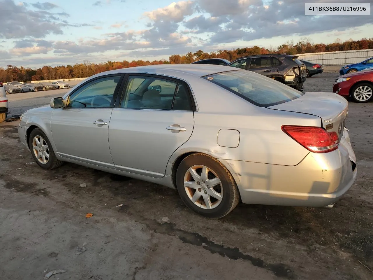 2007 Toyota Avalon Xl VIN: 4T1BK36B87U216996 Lot: 79382654