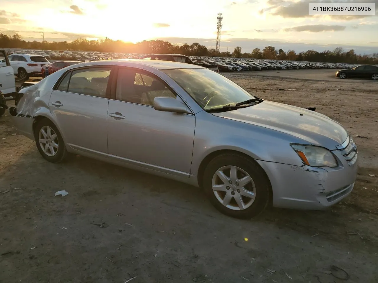 2007 Toyota Avalon Xl VIN: 4T1BK36B87U216996 Lot: 79382654