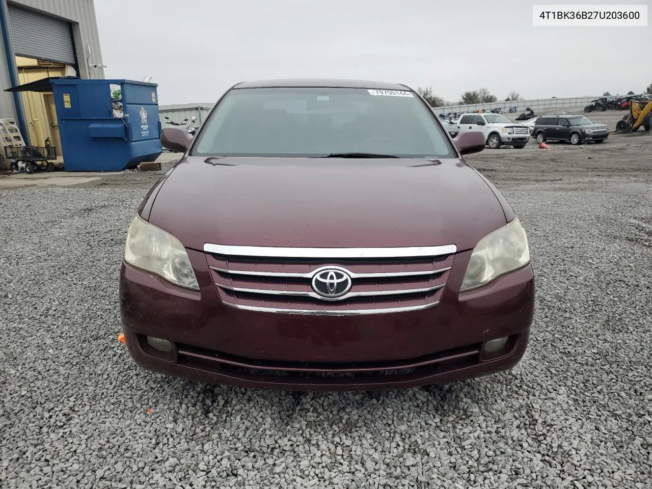 2007 Toyota Avalon Xl VIN: 4T1BK36B27U203600 Lot: 79755144