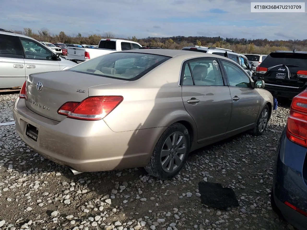 2007 Toyota Avalon Xl VIN: 4T1BK36B47U210709 Lot: 80625654