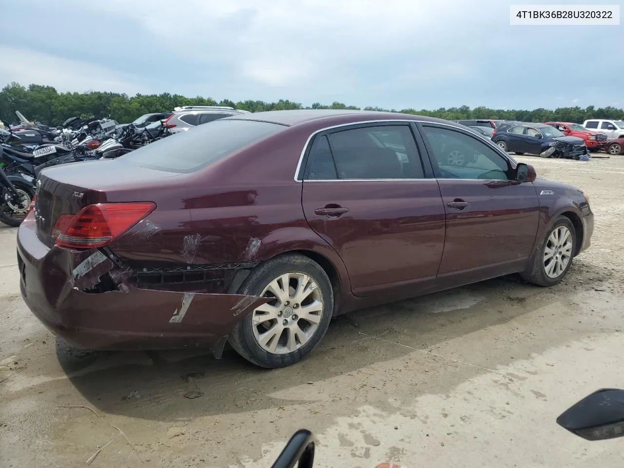 2008 Toyota Avalon Xl VIN: 4T1BK36B28U320322 Lot: 62618004