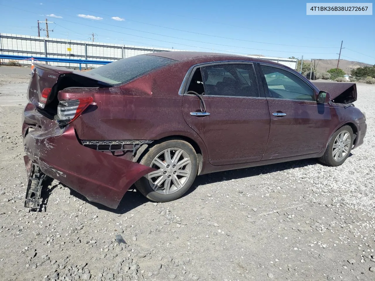 2008 Toyota Avalon Xl VIN: 4T1BK36B38U272667 Lot: 67517144