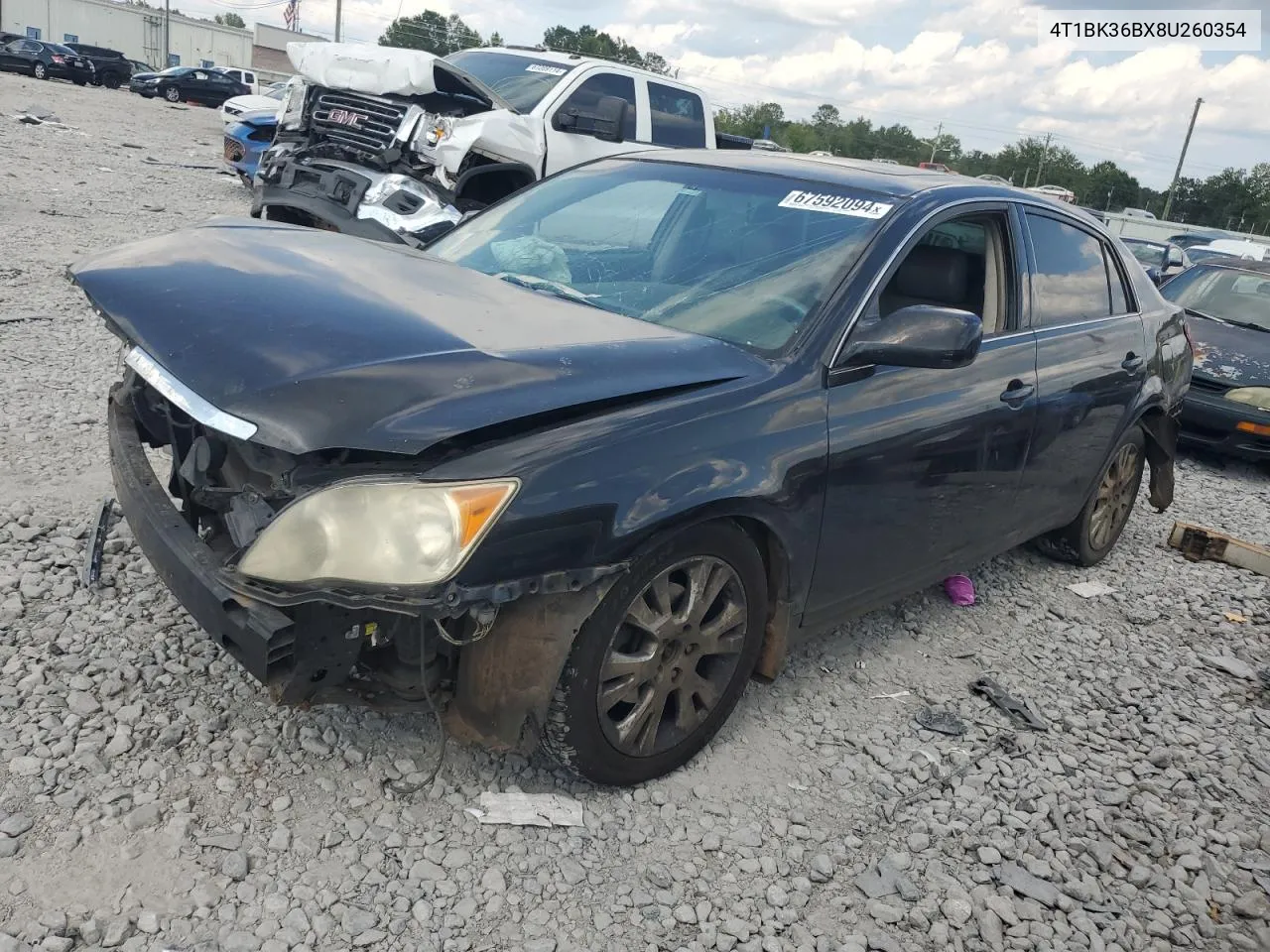 2008 Toyota Avalon Xl VIN: 4T1BK36BX8U260354 Lot: 67592094