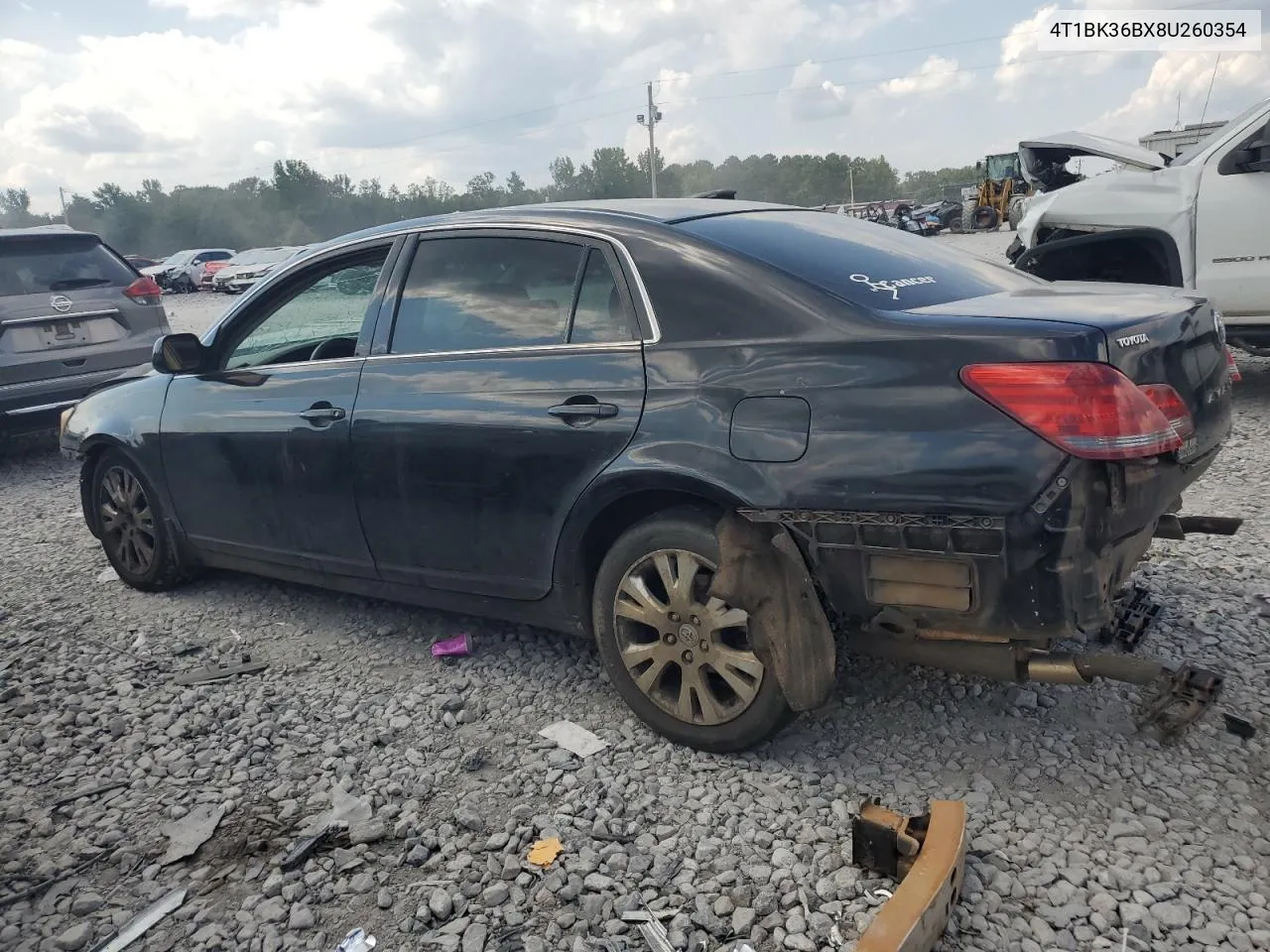 2008 Toyota Avalon Xl VIN: 4T1BK36BX8U260354 Lot: 67592094