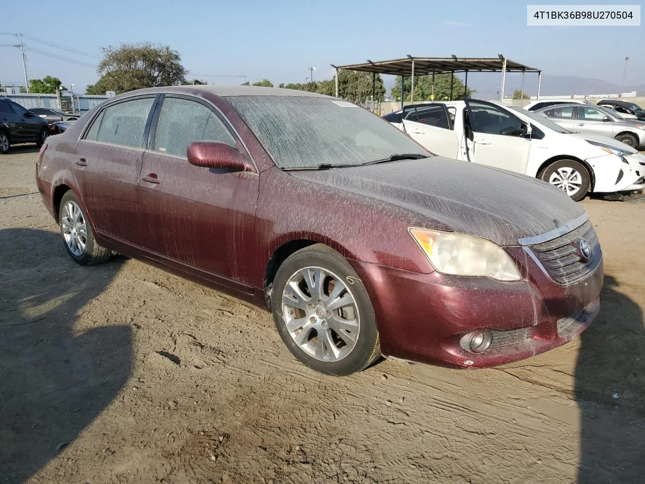 2008 Toyota Avalon Xl VIN: 4T1BK36B98U270504 Lot: 70307734