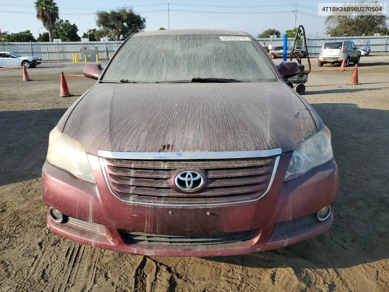 2008 Toyota Avalon Xl VIN: 4T1BK36B98U270504 Lot: 70307734