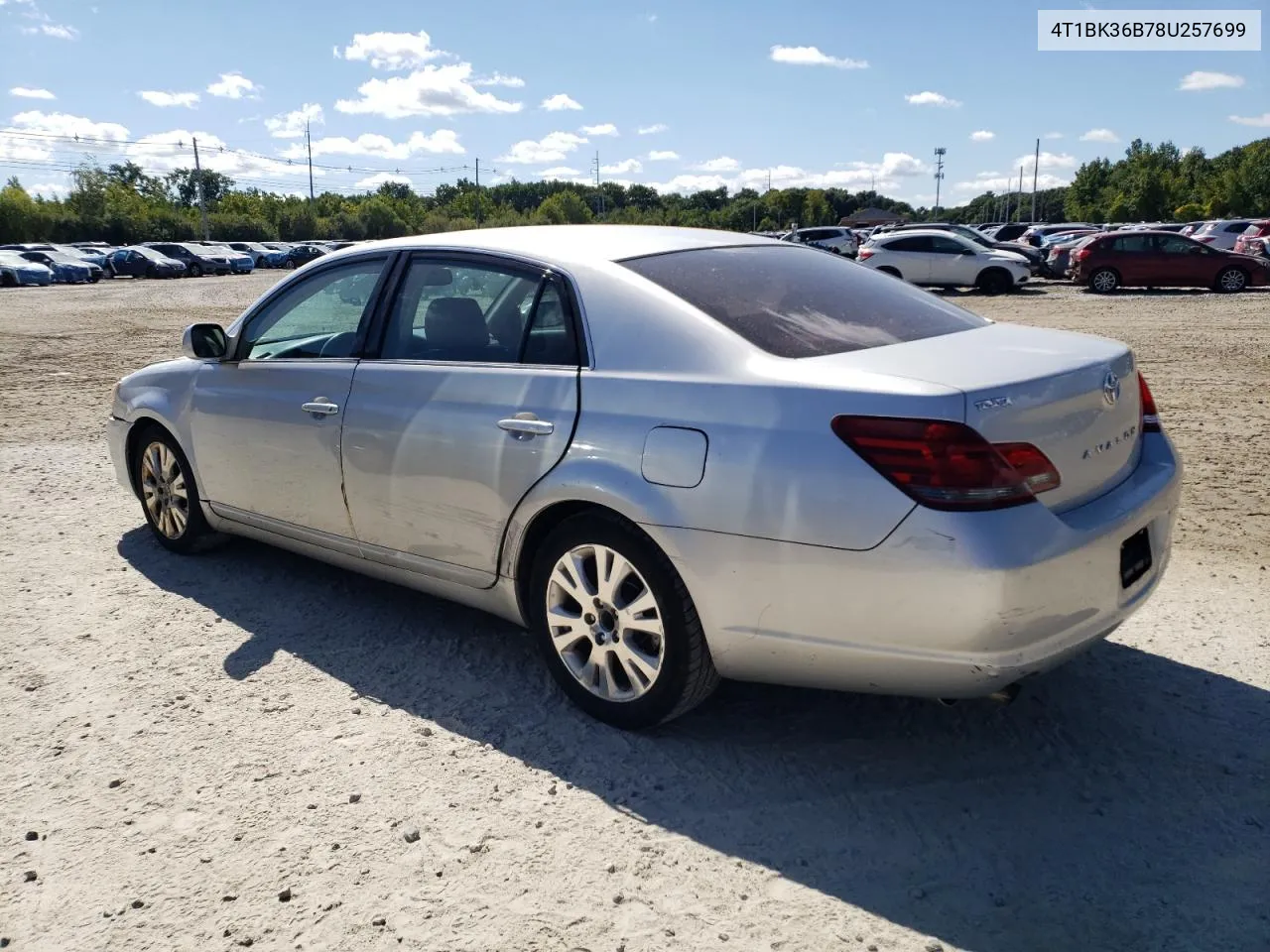 2008 Toyota Avalon Xl VIN: 4T1BK36B78U257699 Lot: 70983654