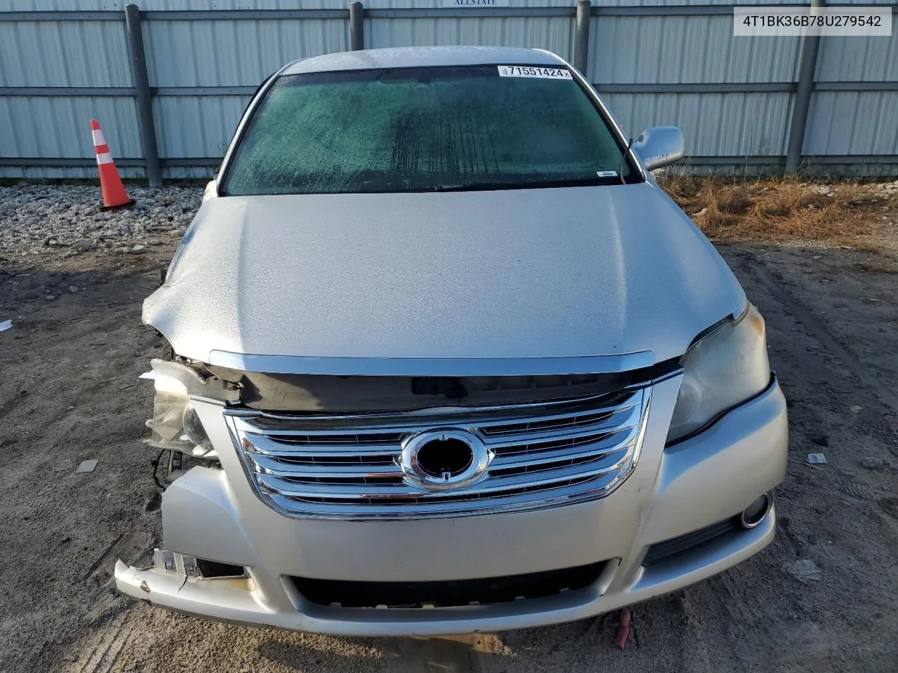 2008 Toyota Avalon Xl VIN: 4T1BK36B78U279542 Lot: 71551424