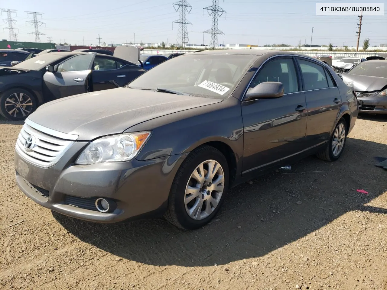 2008 Toyota Avalon Xl VIN: 4T1BK36B48U305840 Lot: 71864934