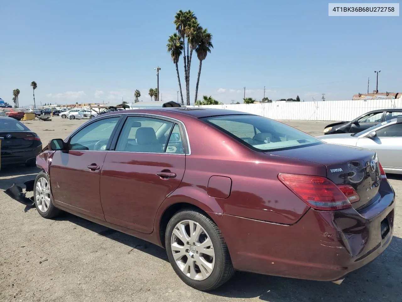 2008 Toyota Avalon Xl VIN: 4T1BK36B68U272758 Lot: 72341724