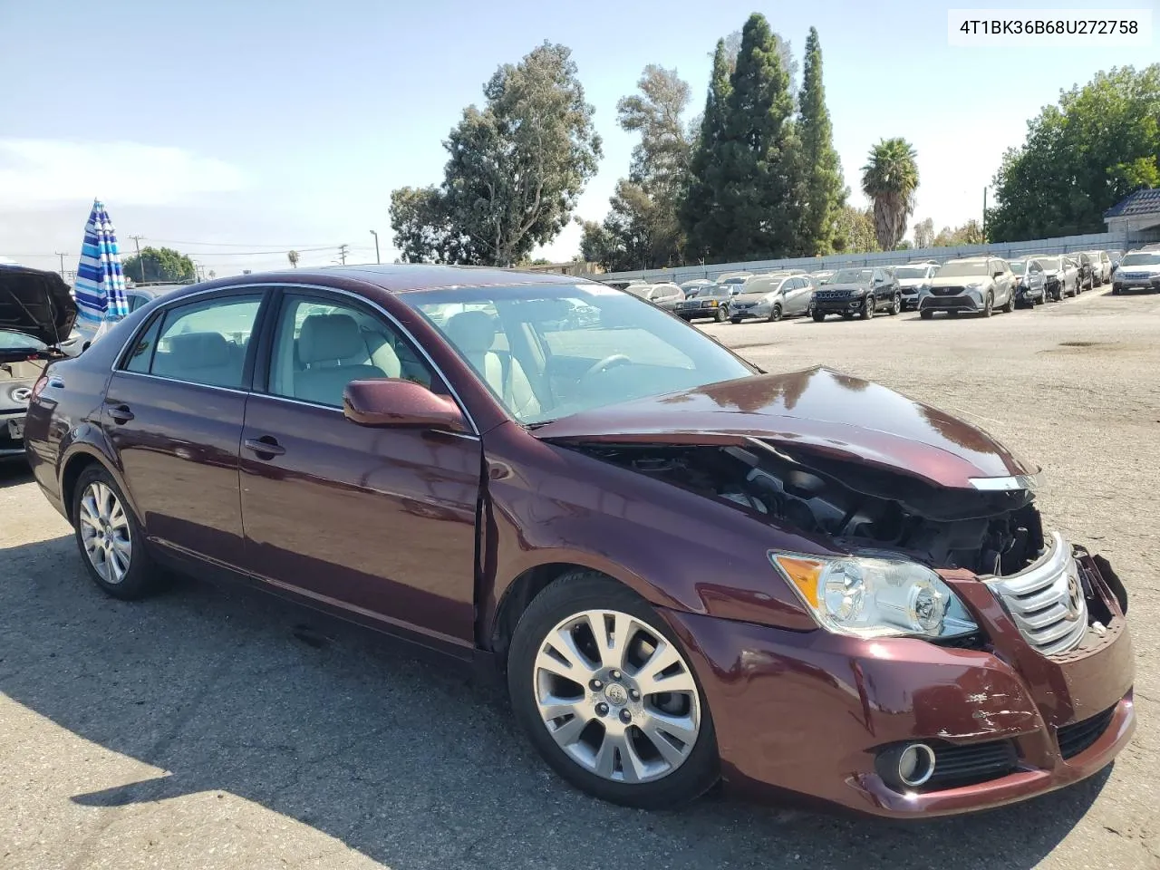 2008 Toyota Avalon Xl VIN: 4T1BK36B68U272758 Lot: 72341724