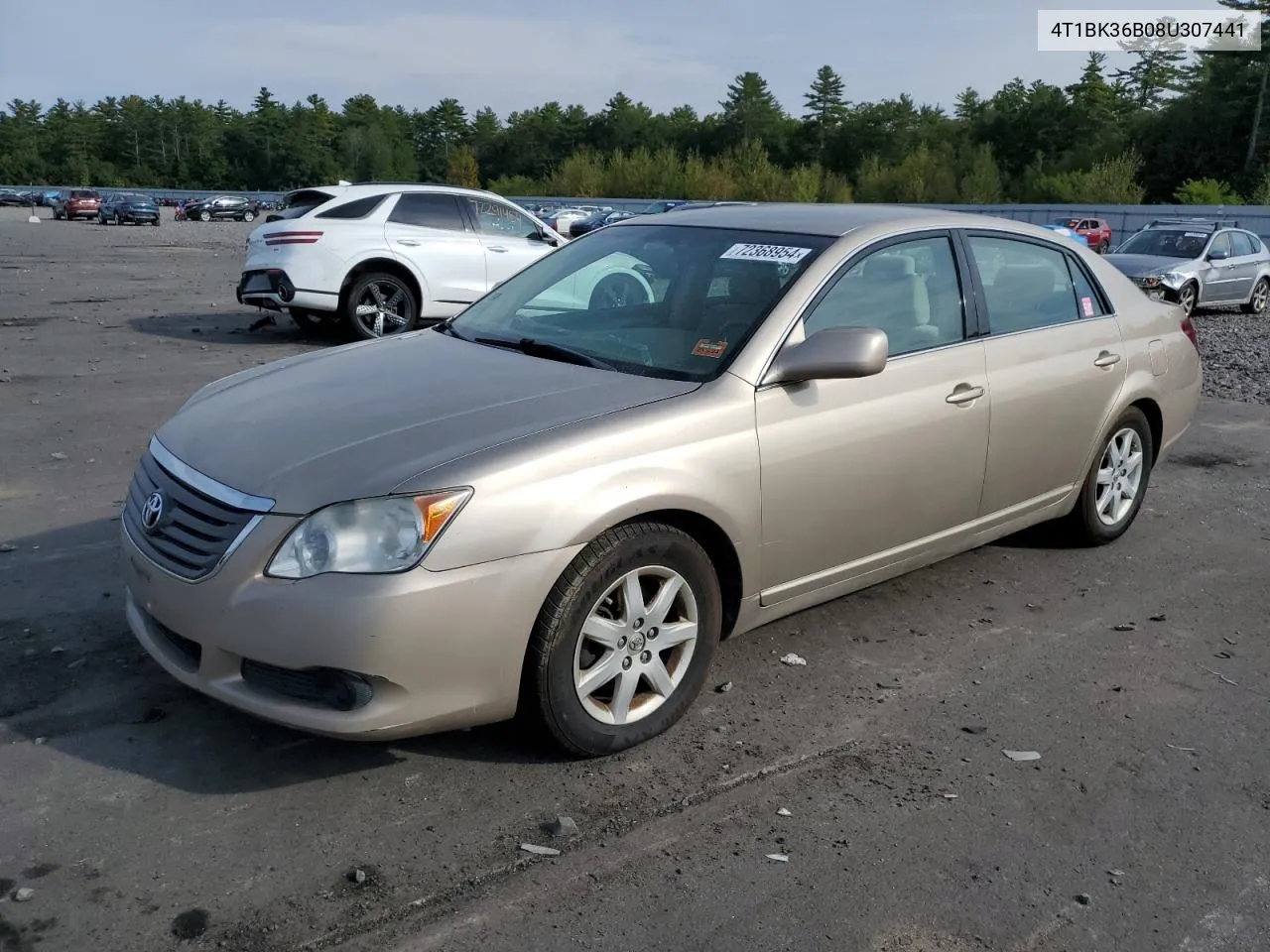 2008 Toyota Avalon Xl VIN: 4T1BK36B08U307441 Lot: 72368954