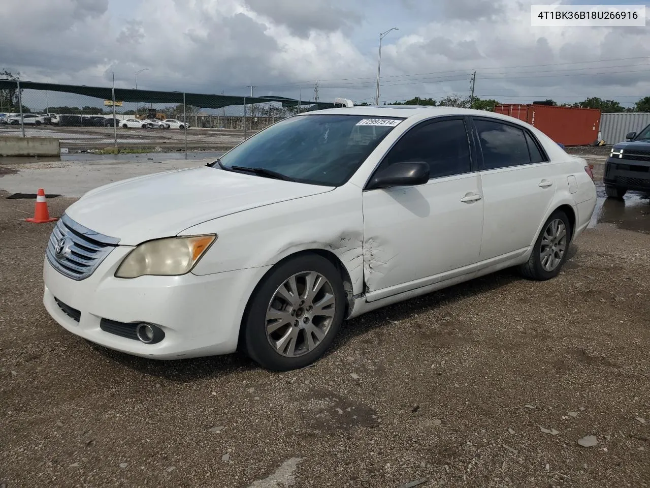 2008 Toyota Avalon Xl VIN: 4T1BK36B18U266916 Lot: 72997514