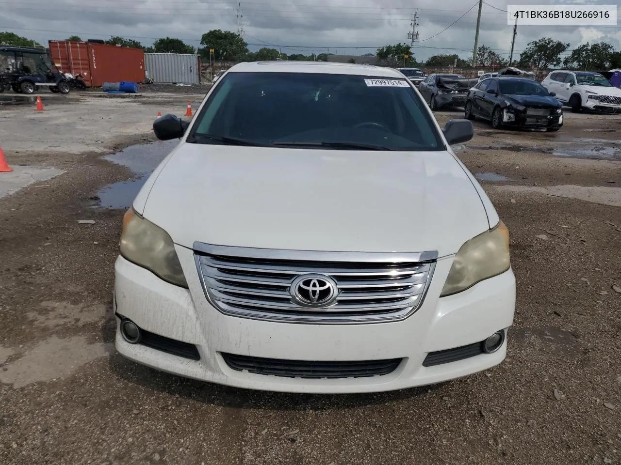 2008 Toyota Avalon Xl VIN: 4T1BK36B18U266916 Lot: 72997514