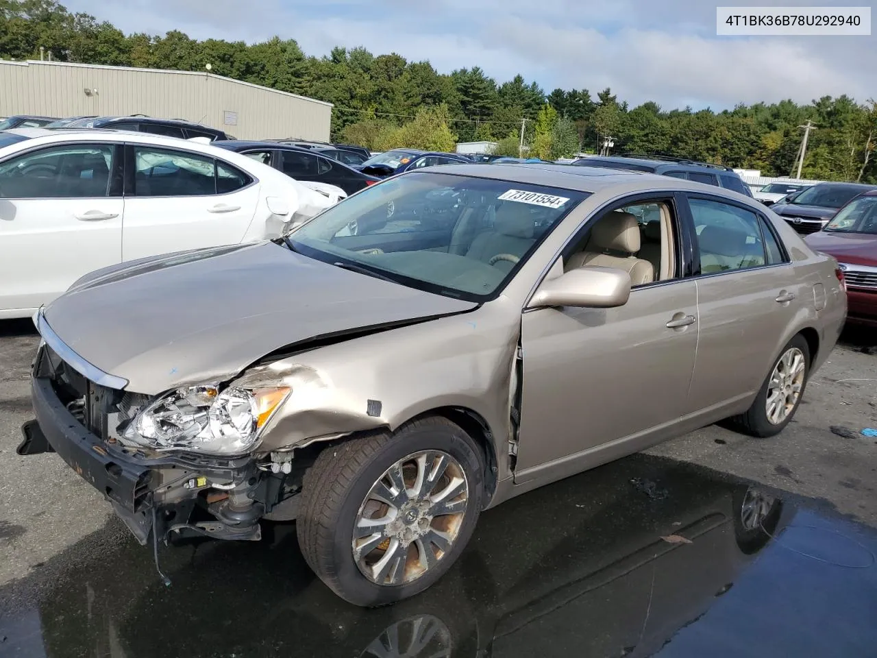 2008 Toyota Avalon Xl VIN: 4T1BK36B78U292940 Lot: 73101554