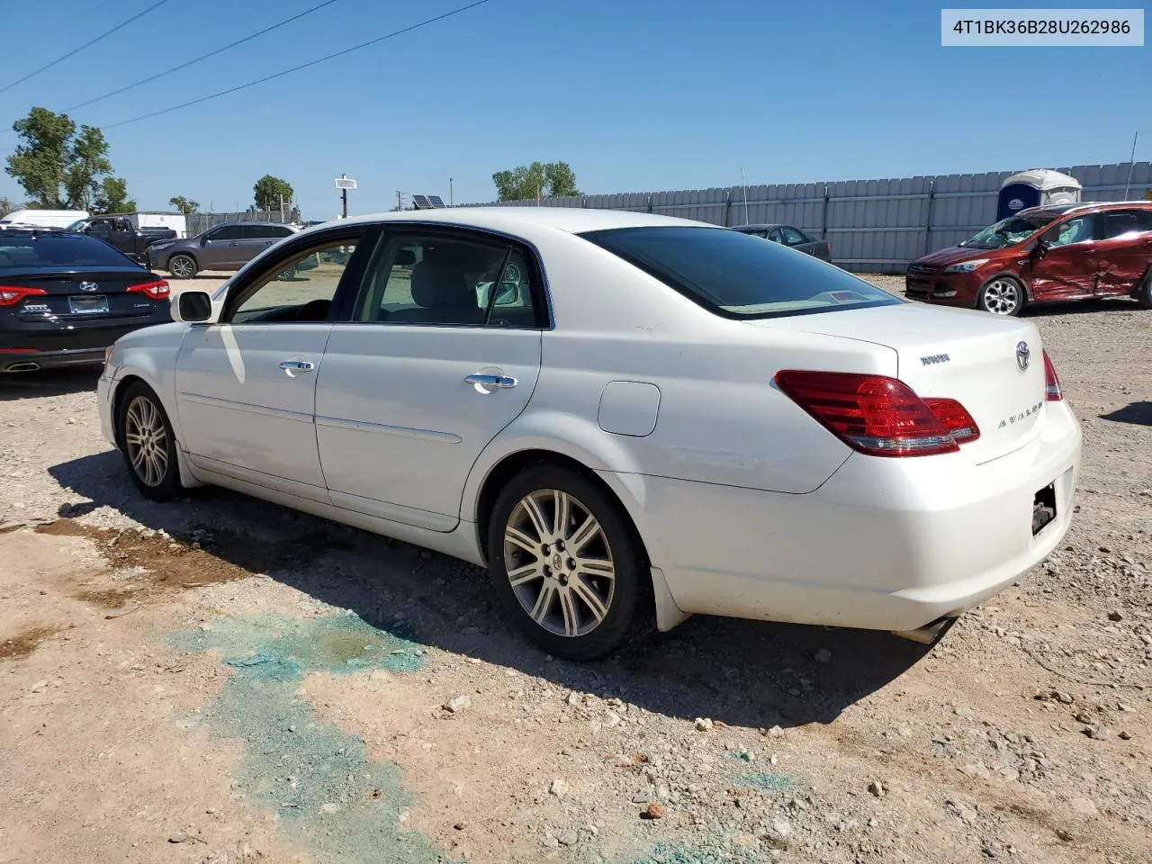 2008 Toyota Avalon Xl VIN: 4T1BK36B28U262986 Lot: 73300084