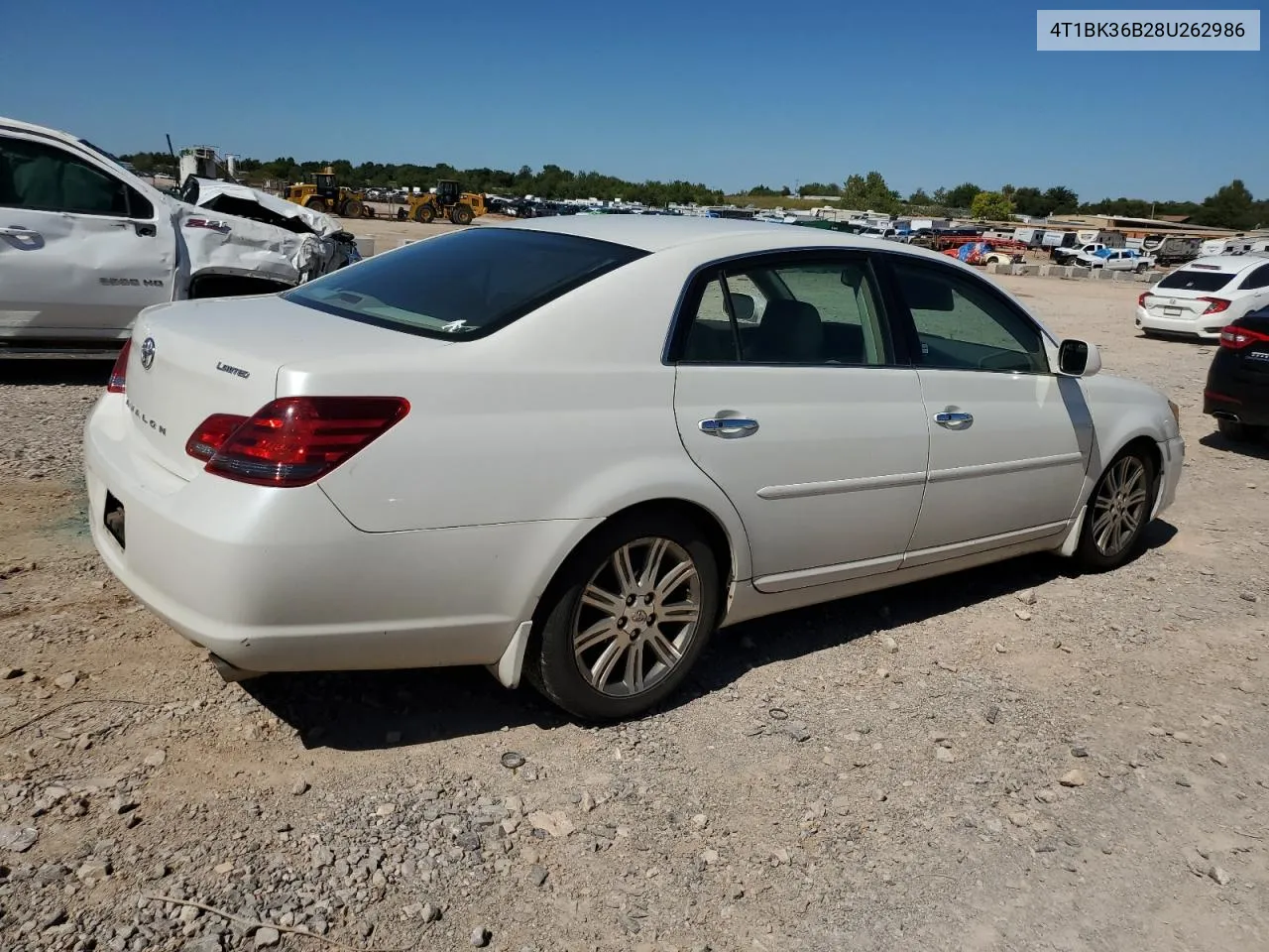 2008 Toyota Avalon Xl VIN: 4T1BK36B28U262986 Lot: 73300084