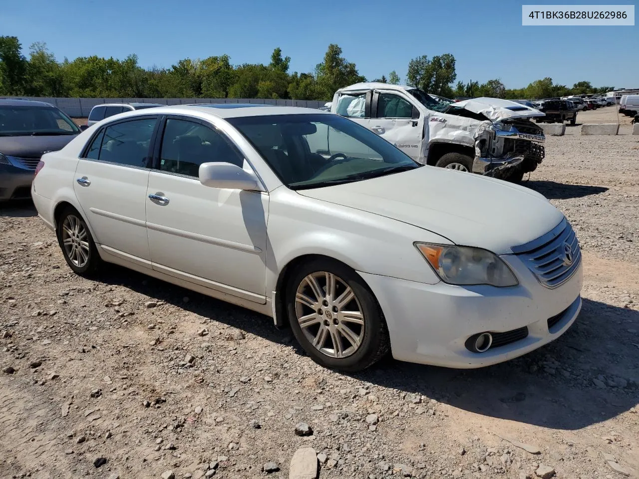 2008 Toyota Avalon Xl VIN: 4T1BK36B28U262986 Lot: 73300084