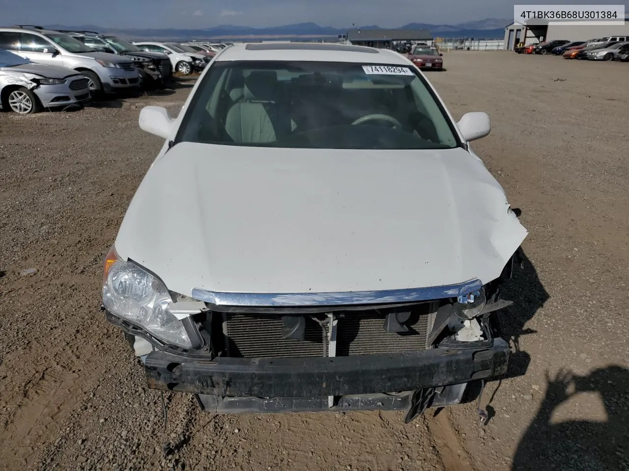 2008 Toyota Avalon Xl VIN: 4T1BK36B68U301384 Lot: 74118294