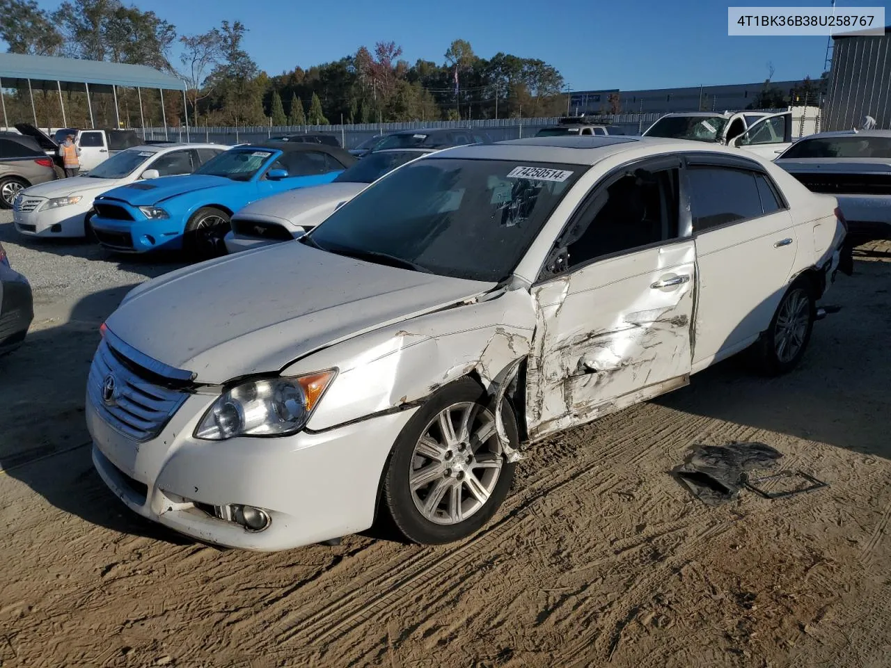 2008 Toyota Avalon Xl VIN: 4T1BK36B38U258767 Lot: 74250514