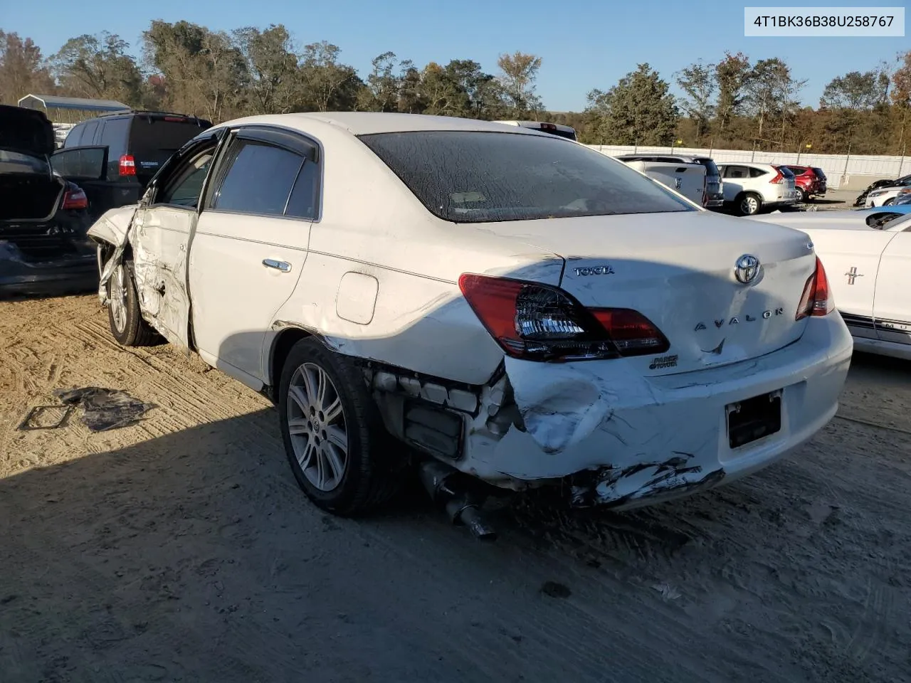 2008 Toyota Avalon Xl VIN: 4T1BK36B38U258767 Lot: 74250514