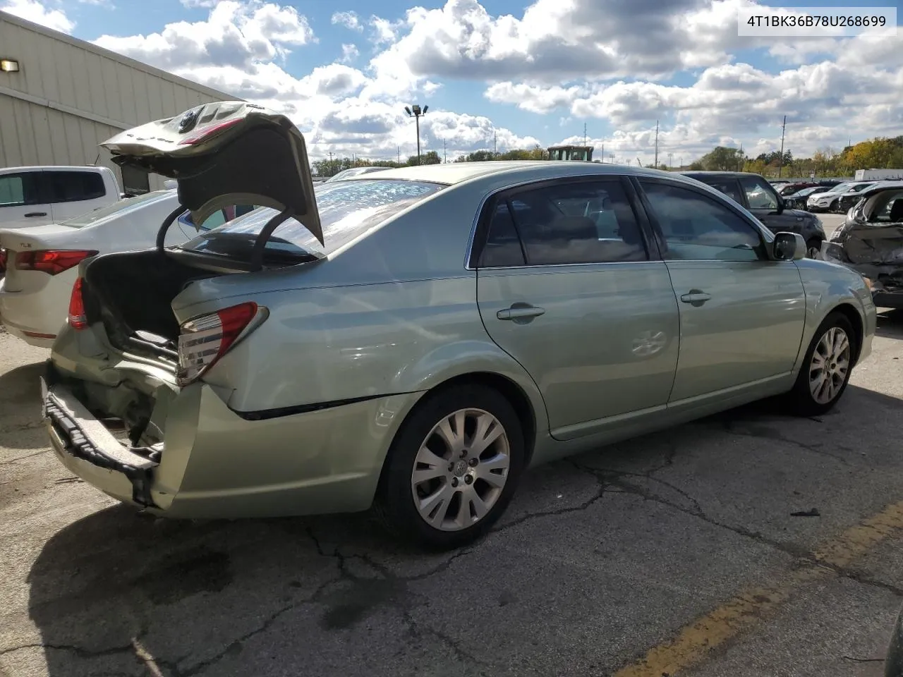 2008 Toyota Avalon Xl VIN: 4T1BK36B78U268699 Lot: 75549164