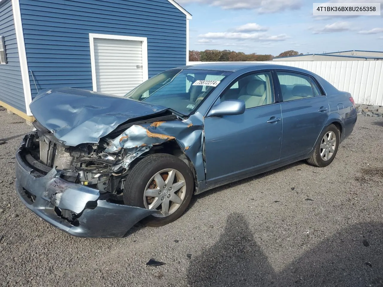 2008 Toyota Avalon Xl VIN: 4T1BK36BX8U265358 Lot: 75872274