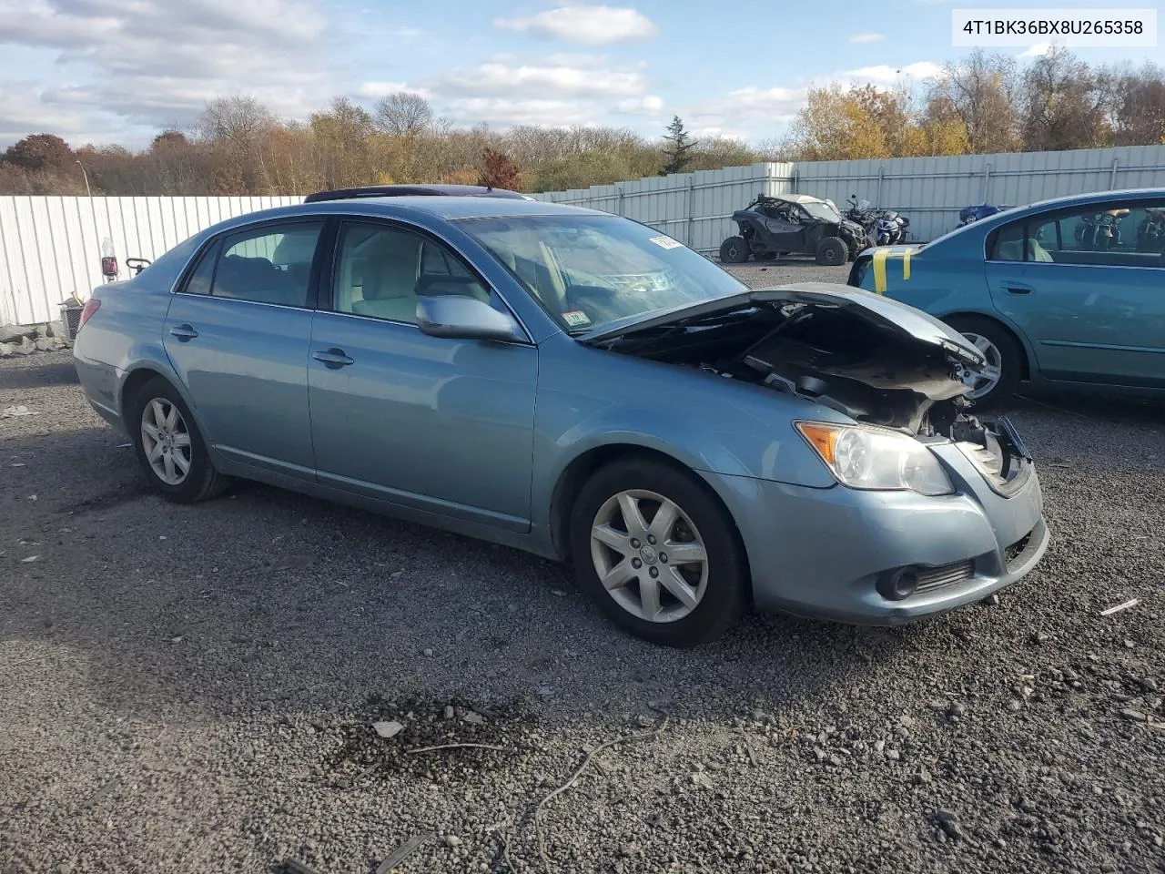 2008 Toyota Avalon Xl VIN: 4T1BK36BX8U265358 Lot: 75872274