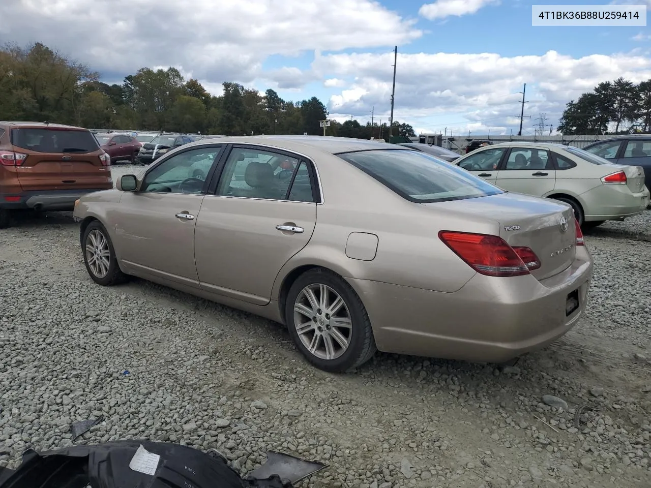 2008 Toyota Avalon Xl VIN: 4T1BK36B88U259414 Lot: 76165434