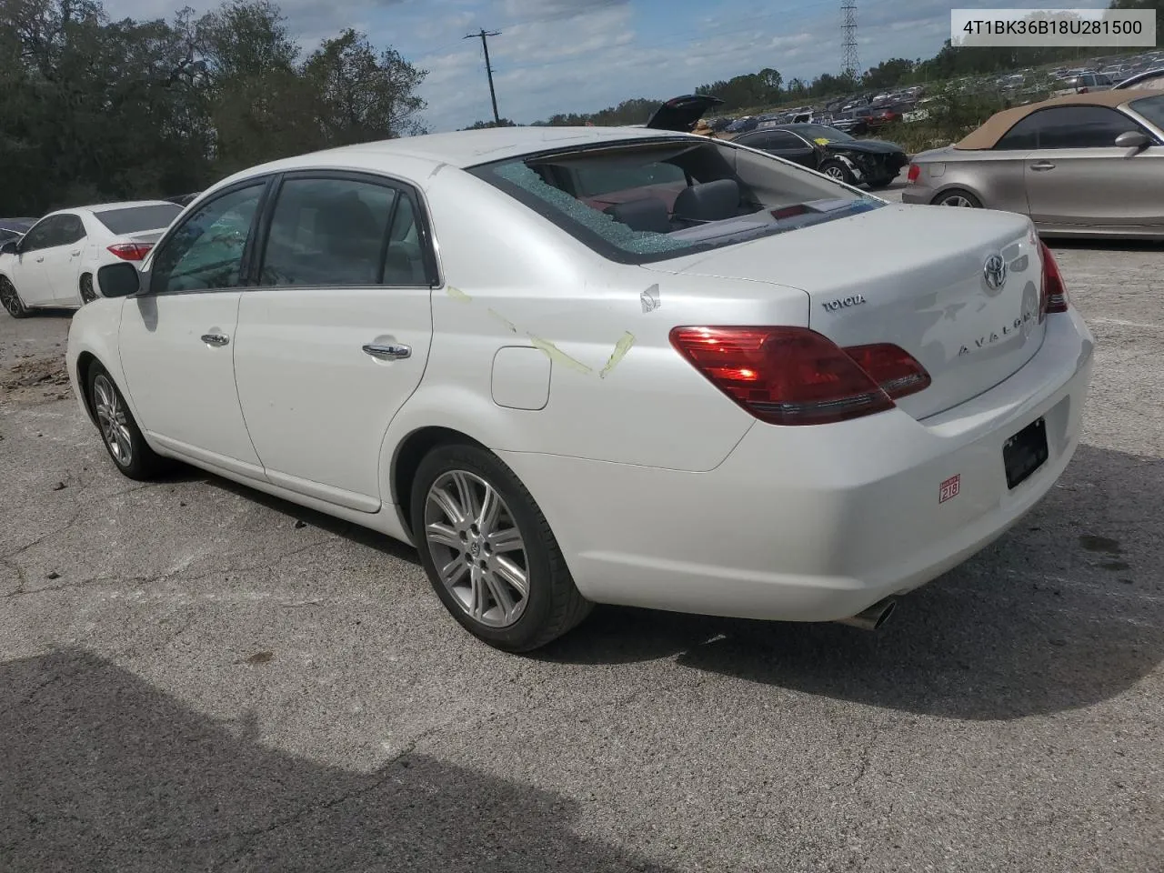 2008 Toyota Avalon Xl VIN: 4T1BK36B18U281500 Lot: 76623694