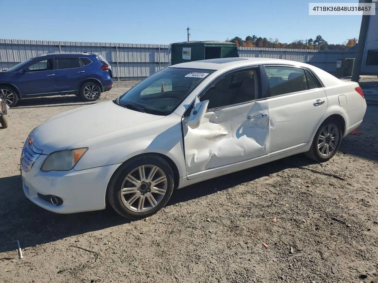 2008 Toyota Avalon Xl VIN: 4T1BK36B48U318457 Lot: 77403224