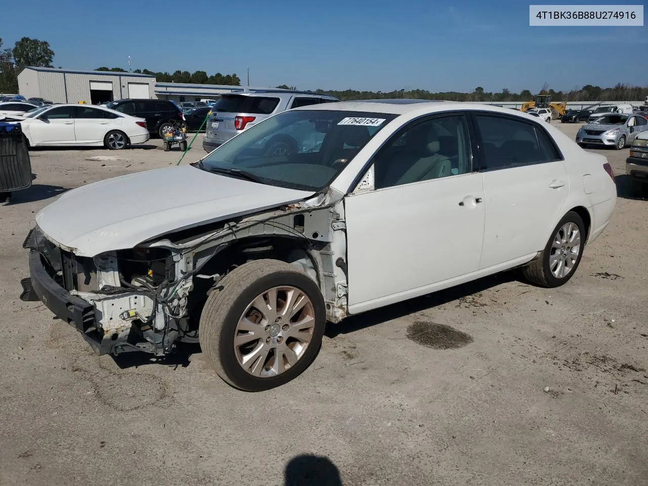 2008 Toyota Avalon Xl VIN: 4T1BK36B88U274916 Lot: 77640154