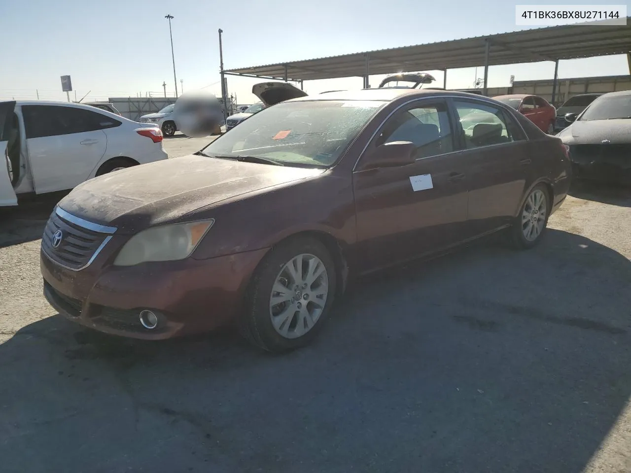 2008 Toyota Avalon Xl VIN: 4T1BK36BX8U271144 Lot: 78018154