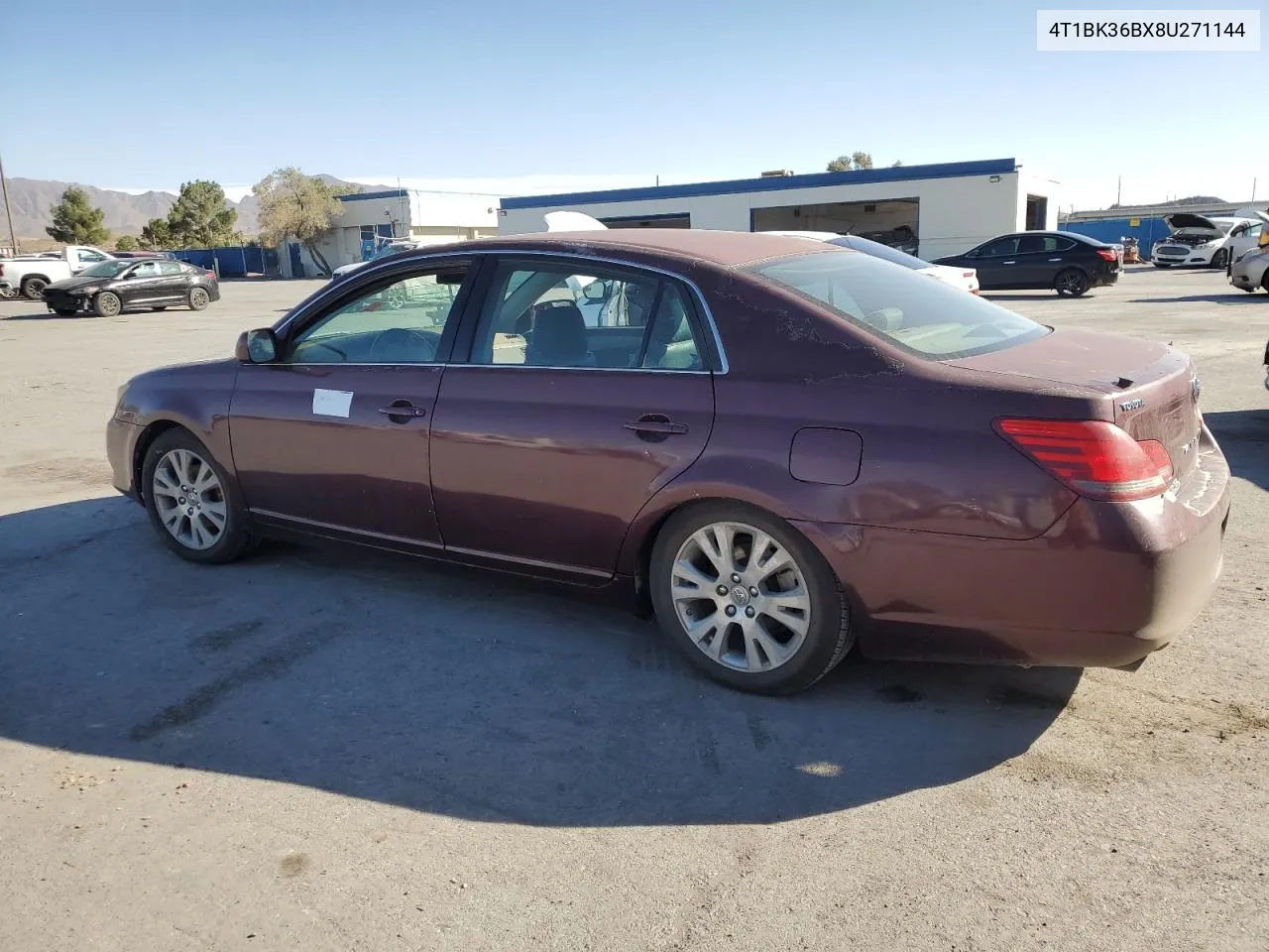 2008 Toyota Avalon Xl VIN: 4T1BK36BX8U271144 Lot: 78018154