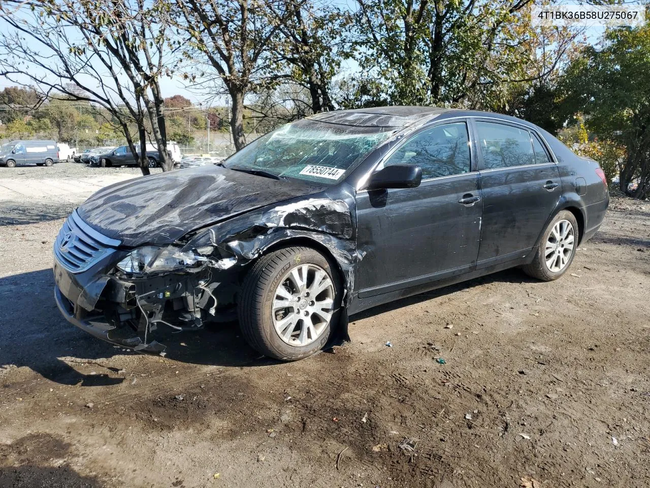 2008 Toyota Avalon Xl VIN: 4T1BK36B58U275067 Lot: 78550744