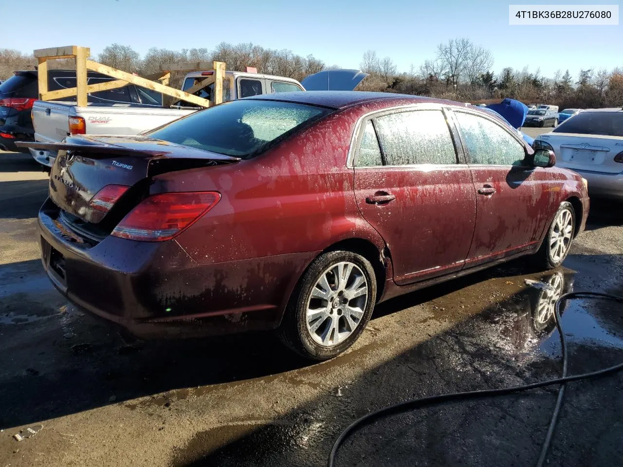 2008 Toyota Avalon Xl VIN: 4T1BK36B28U276080 Lot: 78805484